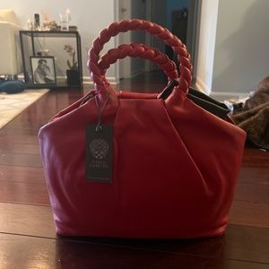 Red Leather Vince Camuto  Handbag